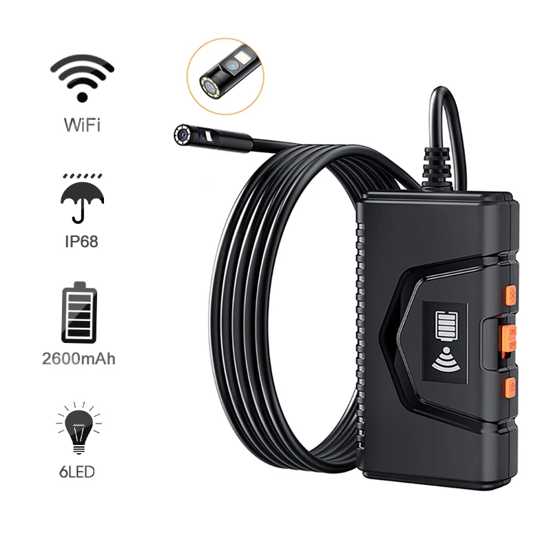 Промышленный Wi-Fi эндоскоп HD 1080P, двойная камера с объективом 5,5 мм, бороскоп для осмотра автомобиля, водонепроницаемый IP67 для двигателя автомобиля