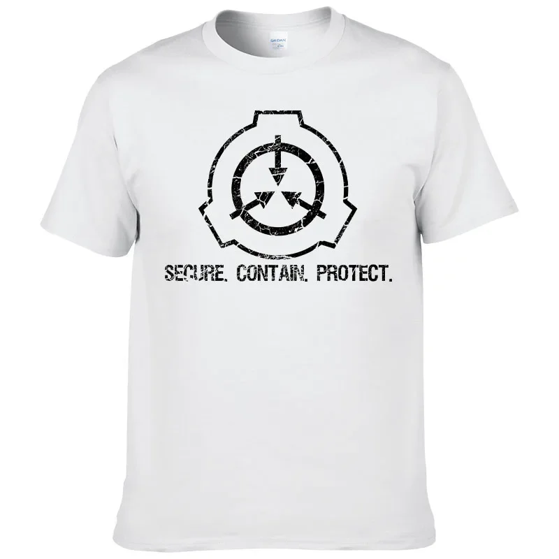 

Футболка SCP Badge с принтом 2023 летний топ с коротким рукавом и круглым вырезом Повседневный Топ в стиле хип-хоп Harajuku Мужская и женская одежда F110