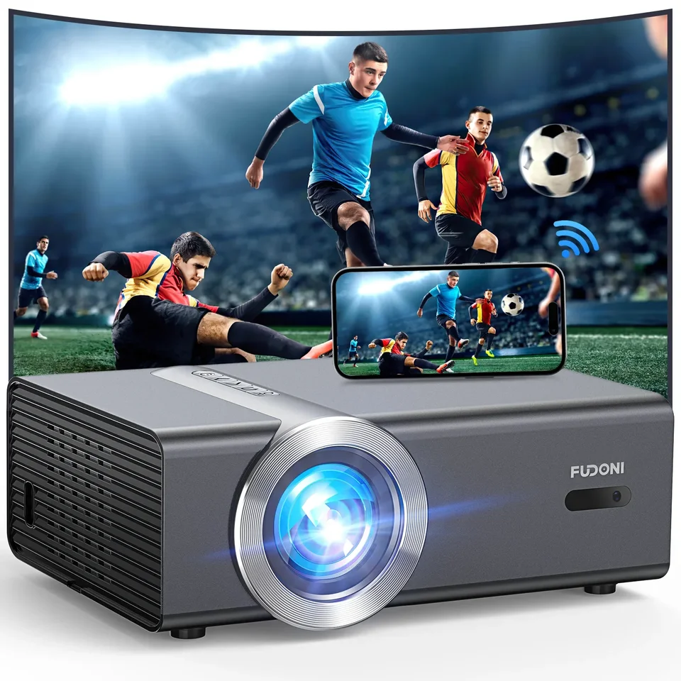 1080P Projector with WiFi Auto Keystone and Bluetooth