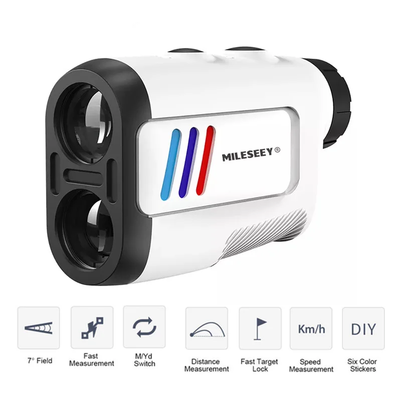 

600m flag-locked slope correction speed measuring distance 2-point side high golf laser rangefinder telescope outdoor
