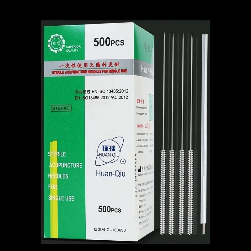 Acupuncture Needle 500pcs/box Huaqiu Sterile Disposable Beauty Acupoints Massage Masajeador