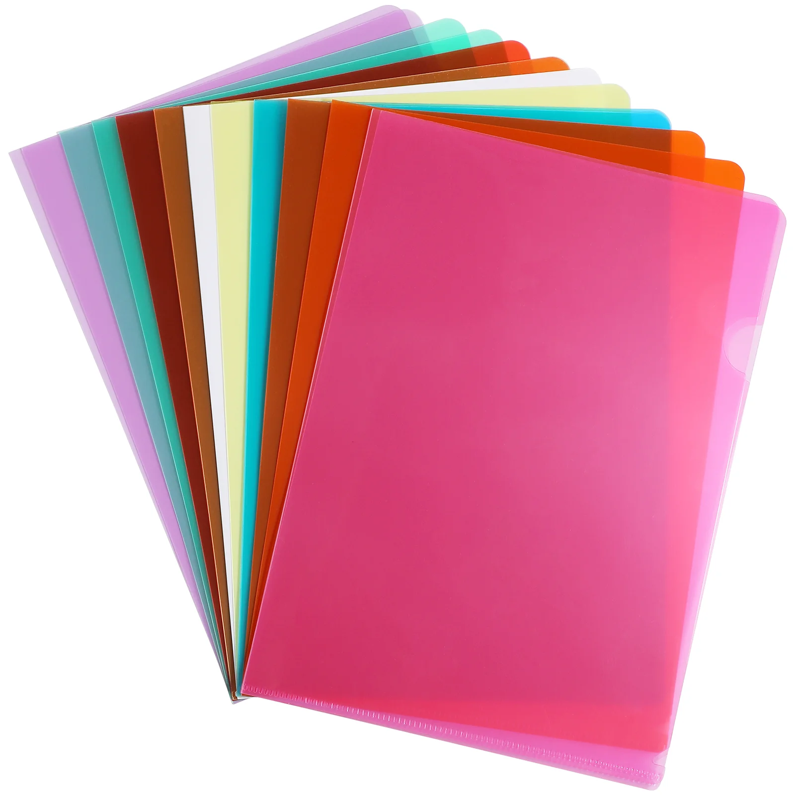 16 Pcs Folder Document Sleeves File Protector Clear Plastic Folders Letter Size