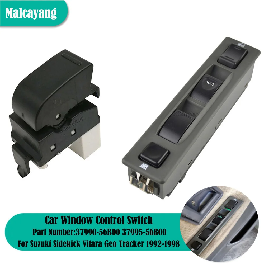 Nuovo Pulsante Interruttore Di Controllo Alzacristallo Elettrico Principale Per Suzuki Sidekick Geo Tracker Vitara Muslimatexlimb