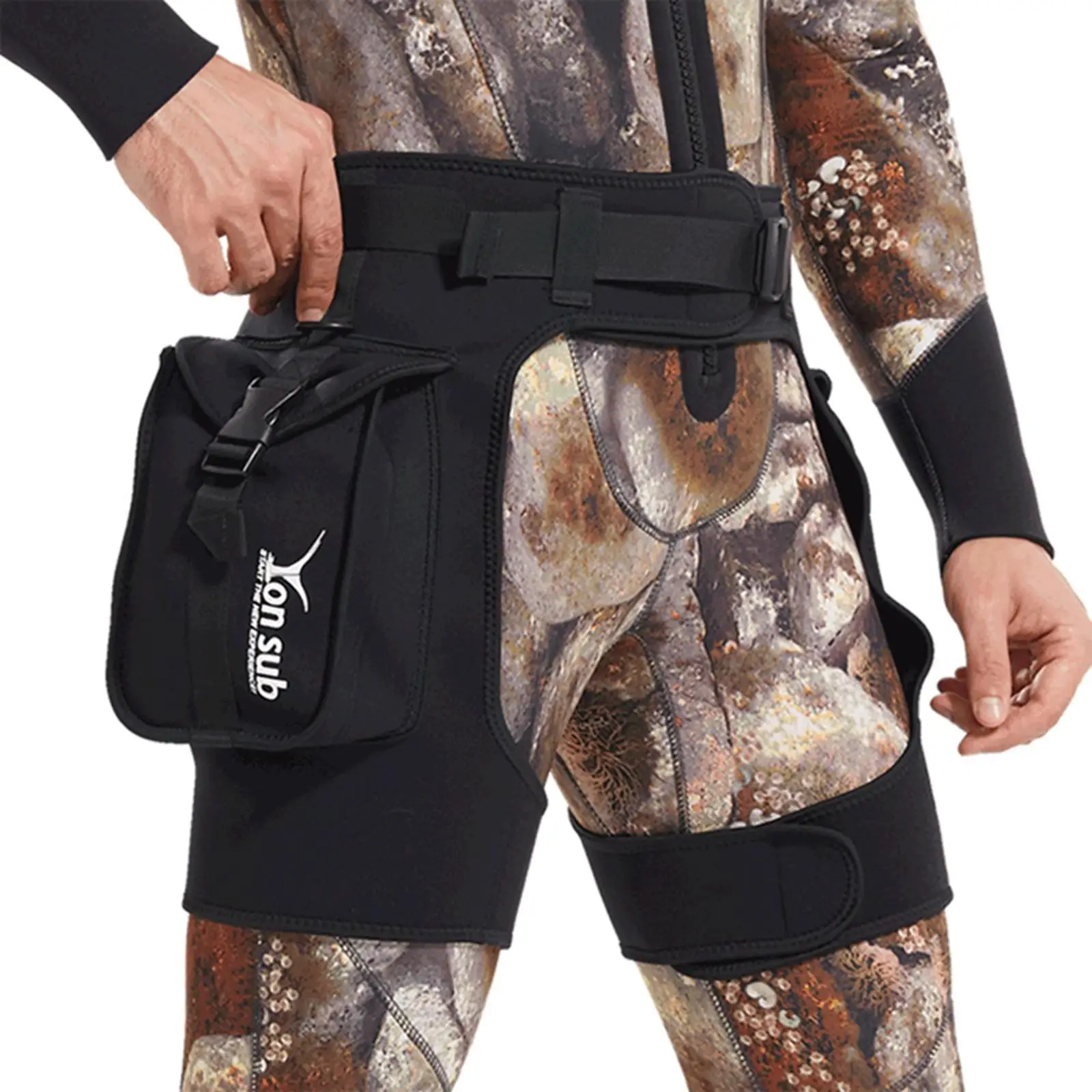 2.5mm Premium Neoprene Wetsuit Shorts Swim Trunks with Big Pocket Scuba Diving Shorts for Underwater Snorkeling Swimming
