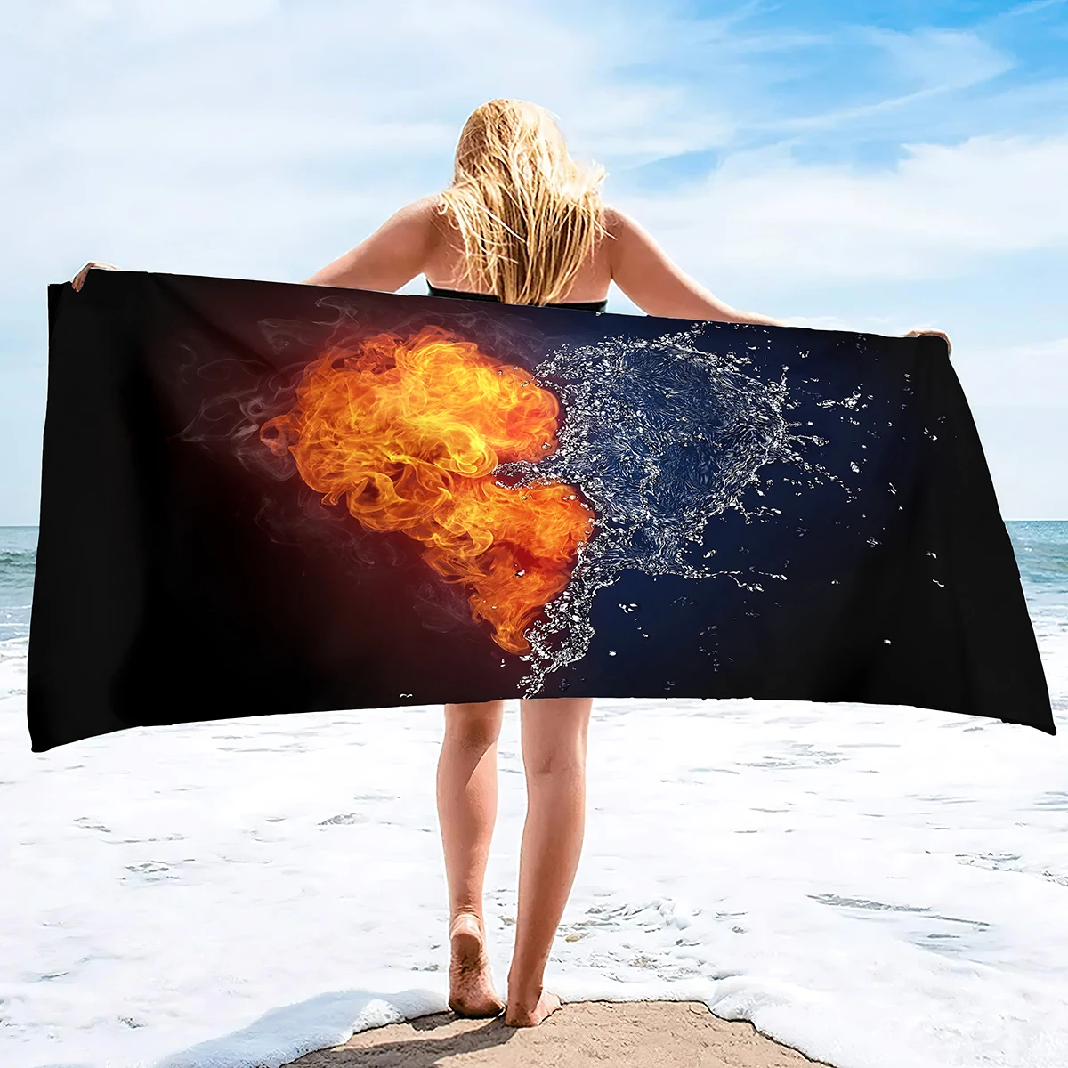 

Художественный плакат, пляжное полотенце большого размера, супер абсорбирующее, без песка, толстая микрофибра, быстросохнущее, для ванны, бассейна, спорта, путешествий