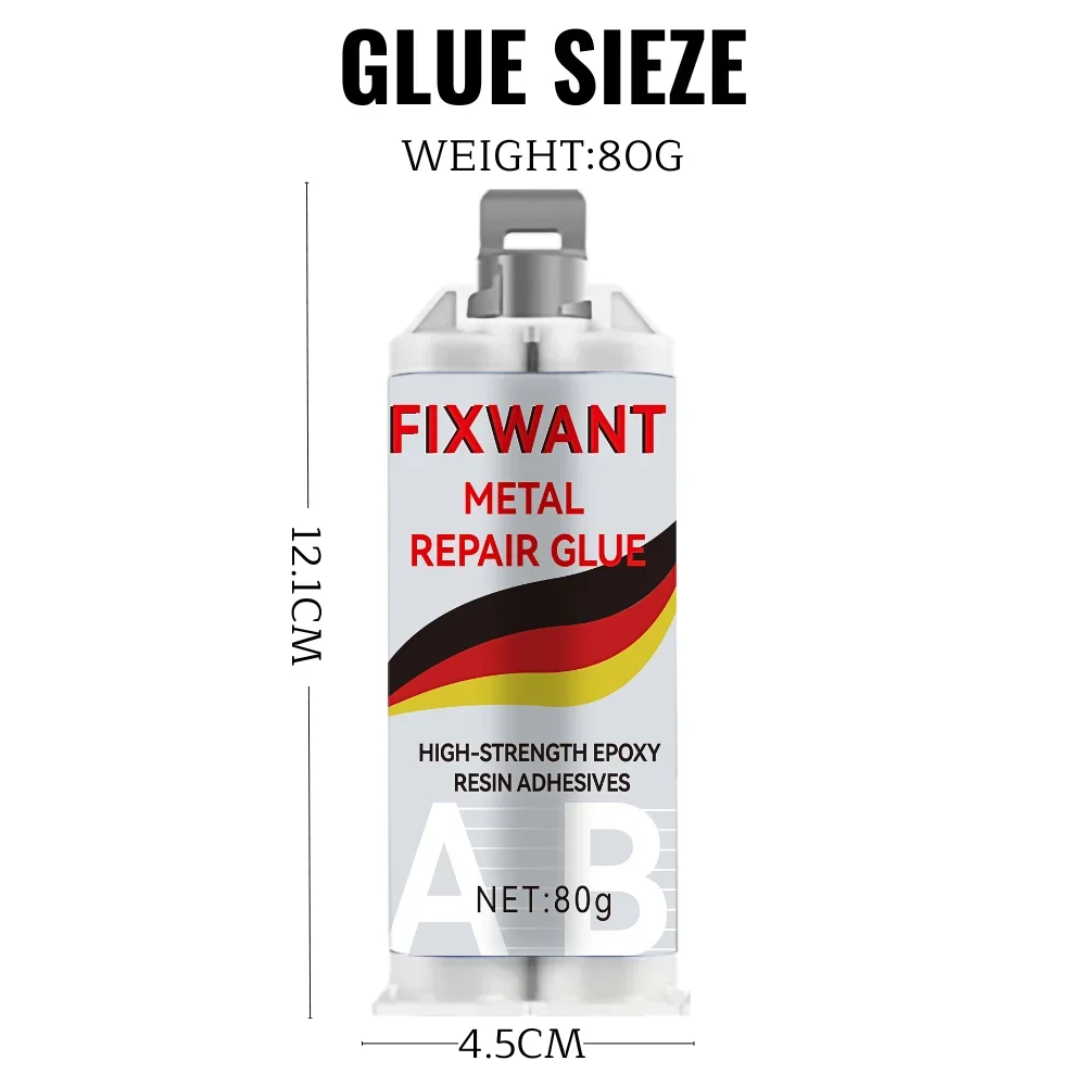 40g /80g High Strength Bonding Sealant Weld Seam Agent Casting AB Glue  Industrial Metal Repair Adhesive With Putter