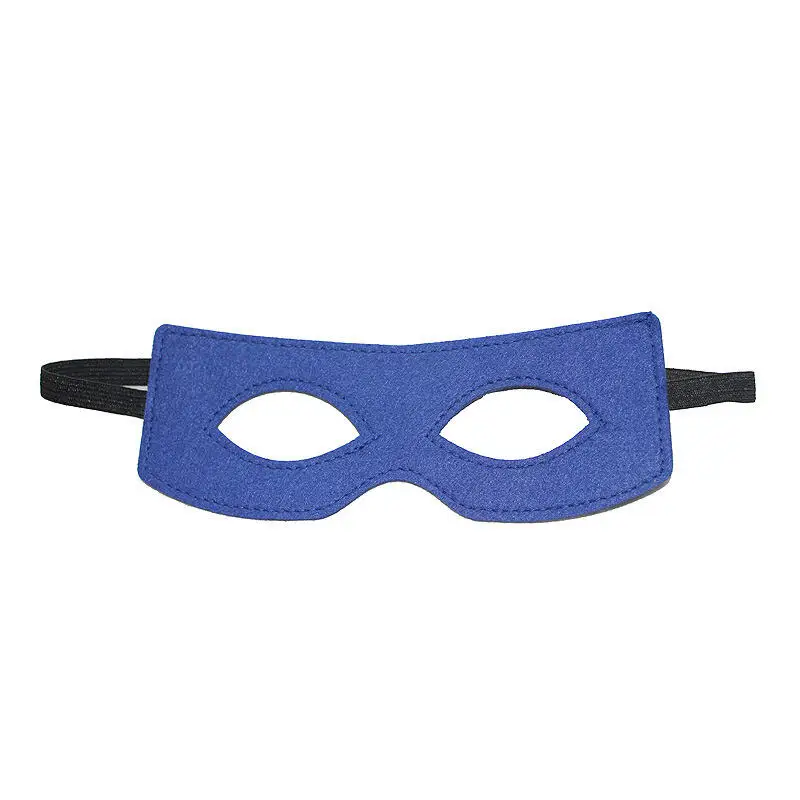 Multicolor Felt Masks Eye Masks Half Mask Adult Kids Cosplay Props Elastic Ribbon For Boys Girls Halloween Masquerade Party superhero mask