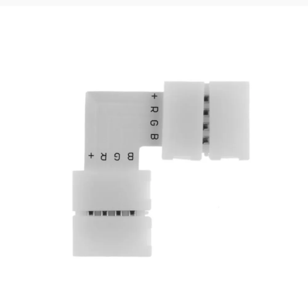 5/10/20pcs LED Strip Connector 2PIN 3PIN 4PIN 5PIN L / T / X Shape 8/10/12mm Free Soldering for 5050 RGB RGBW WS2812 LED Strip