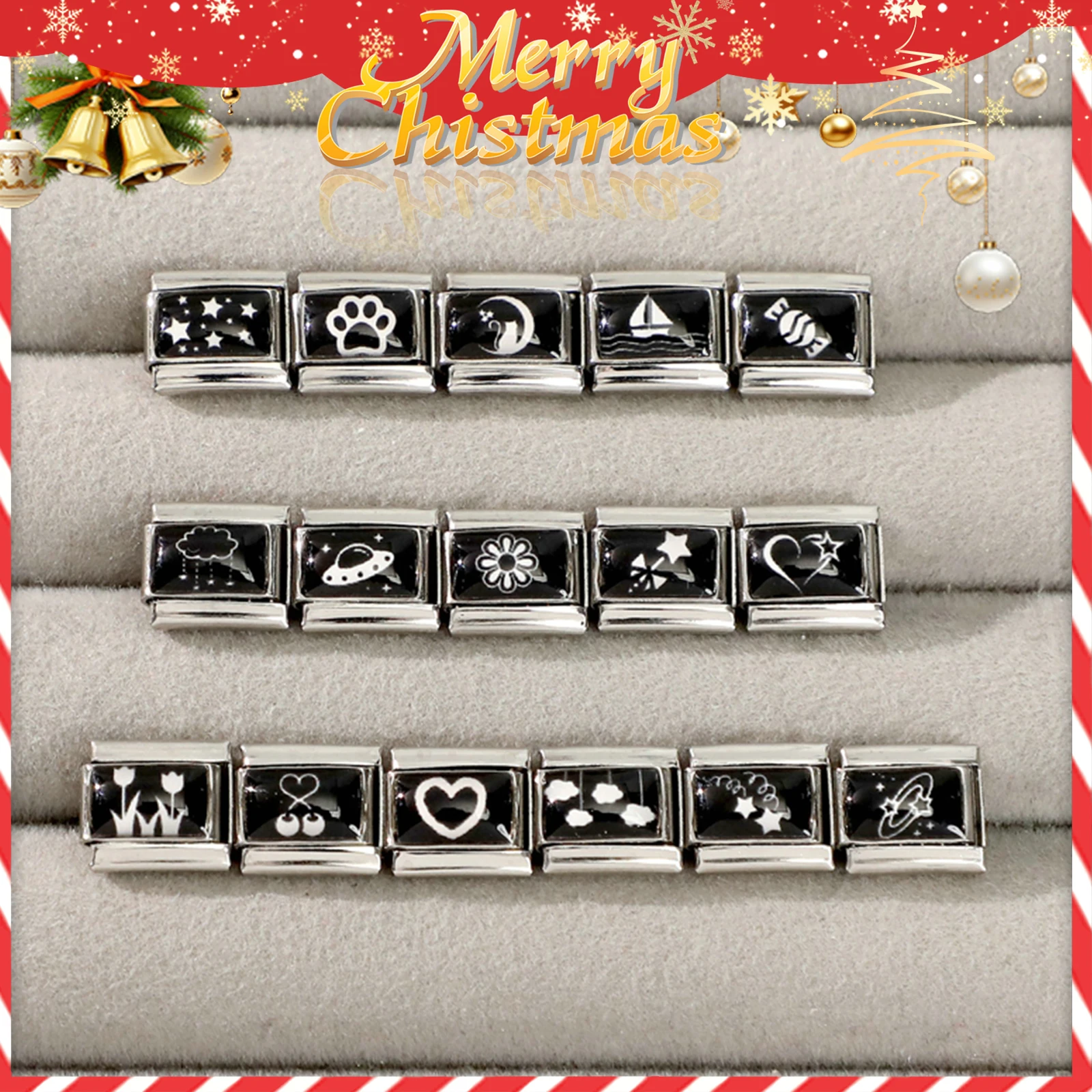 Fashion Y2K Black Series Charm Bracelet Stainless Steel