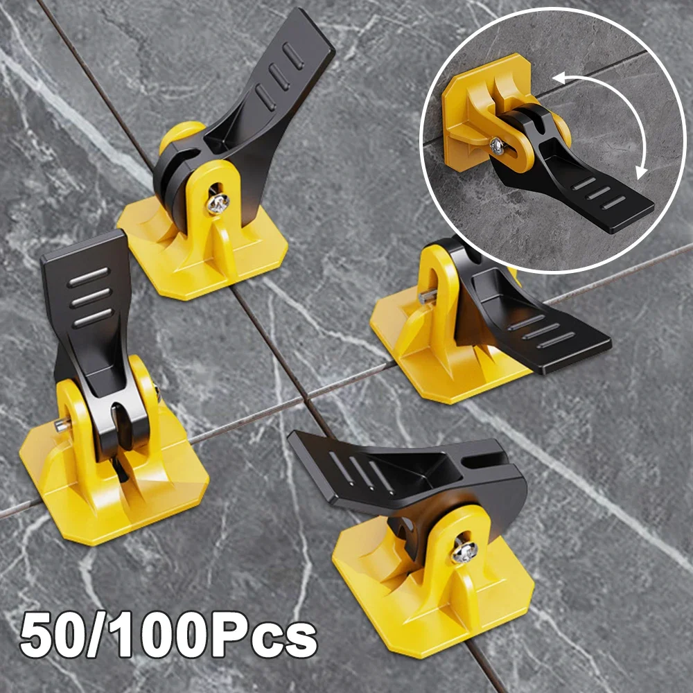10pcs Tile Leveling System Adjuster Positioning Artifacts Leveler Locator Spacers For Flooring Wall Tile Construction Tools,tile spacers,tile leveling tools