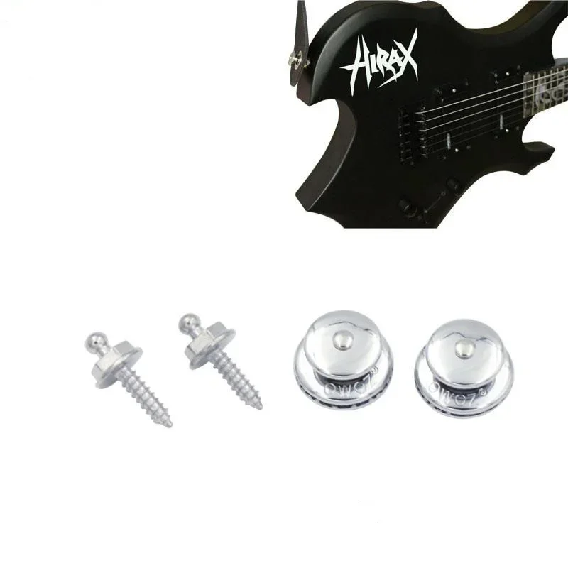 Fastener Quick Removable / Quick Detach Strap Retainer System Stainless Steel M4 x 16mm Screws For Electric Acoustic Guitar
