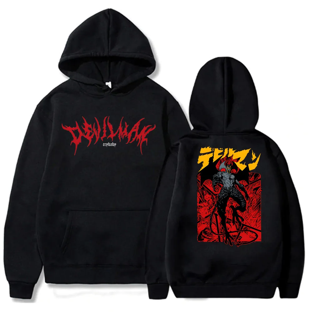 

Devilman Crybaby Anime Hoodies Manga Graphic Sweatshirts Boys Long Sleeve Japanese Gothic Pullovers Kids Clothes Girls Sudaderas