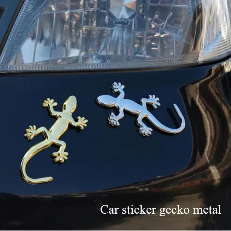 Car stickers, 1PCS Car Metal Truck Sticker, Lizard Gecko Decal Badge Emblem Decor