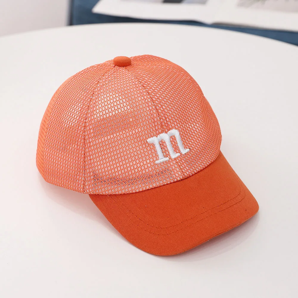Summer Newborn Baby Baseball Cap Girl Boy Cartoon Sunscreen Sunshade Sun Hat Outdoor Embroidered Letter Peaked Caps Children