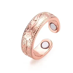 Pure Copper Adjustable Magnetic Ring - Elegant Gift - Adjustable (S)