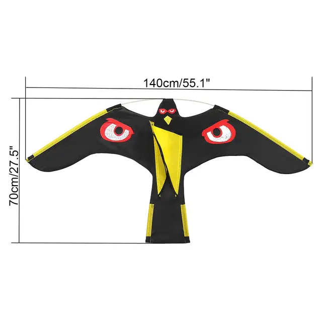Emuláció Repülő Hawk Kite Madara Scarer Drive Bird Madárriasztó A Kerti Madárijesztő Udvari Madárcsökkentő - Image 4