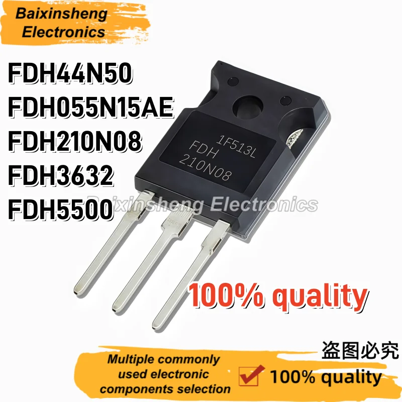 Enhanced TO-220F Transistor Set - Pack of 10 High-Performance Units