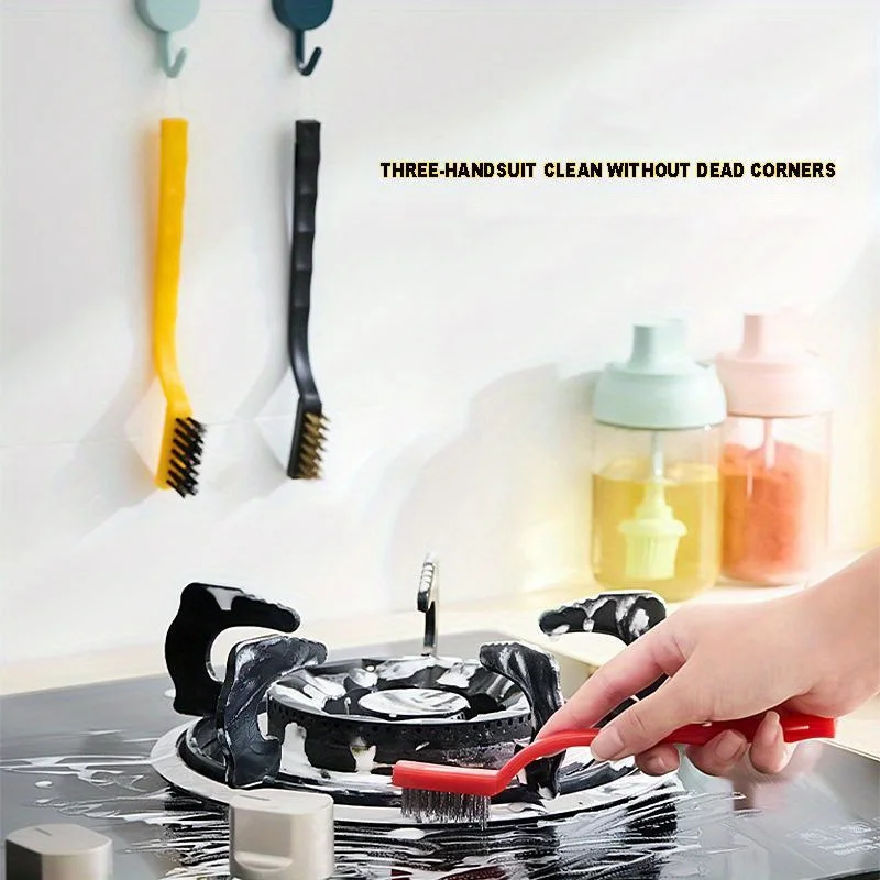 5 Multi-Surface Cleaning Kit：Kitchen Brush、Grouting Scrubber、Wire Brush and Small Shovel-Ideal choice for home use