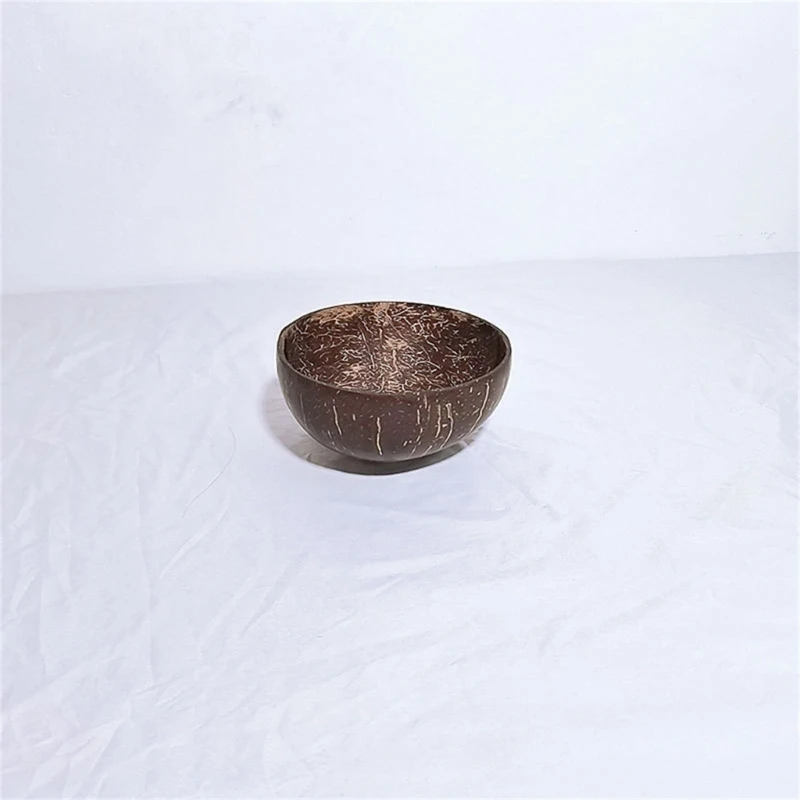 Natural Coconuts Bowl Set Salad Ramen Bowl Coconuts Spoon Set Ramen Kitchen Tableware Coconuts Bowl 3