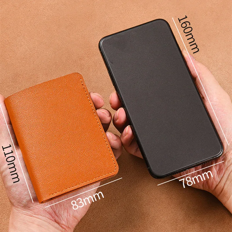 Money Clips Men's Wallet Soft Super Slim Wallet Pu Mini Credit Card Holders Thin Card Purse Small Bags for Women