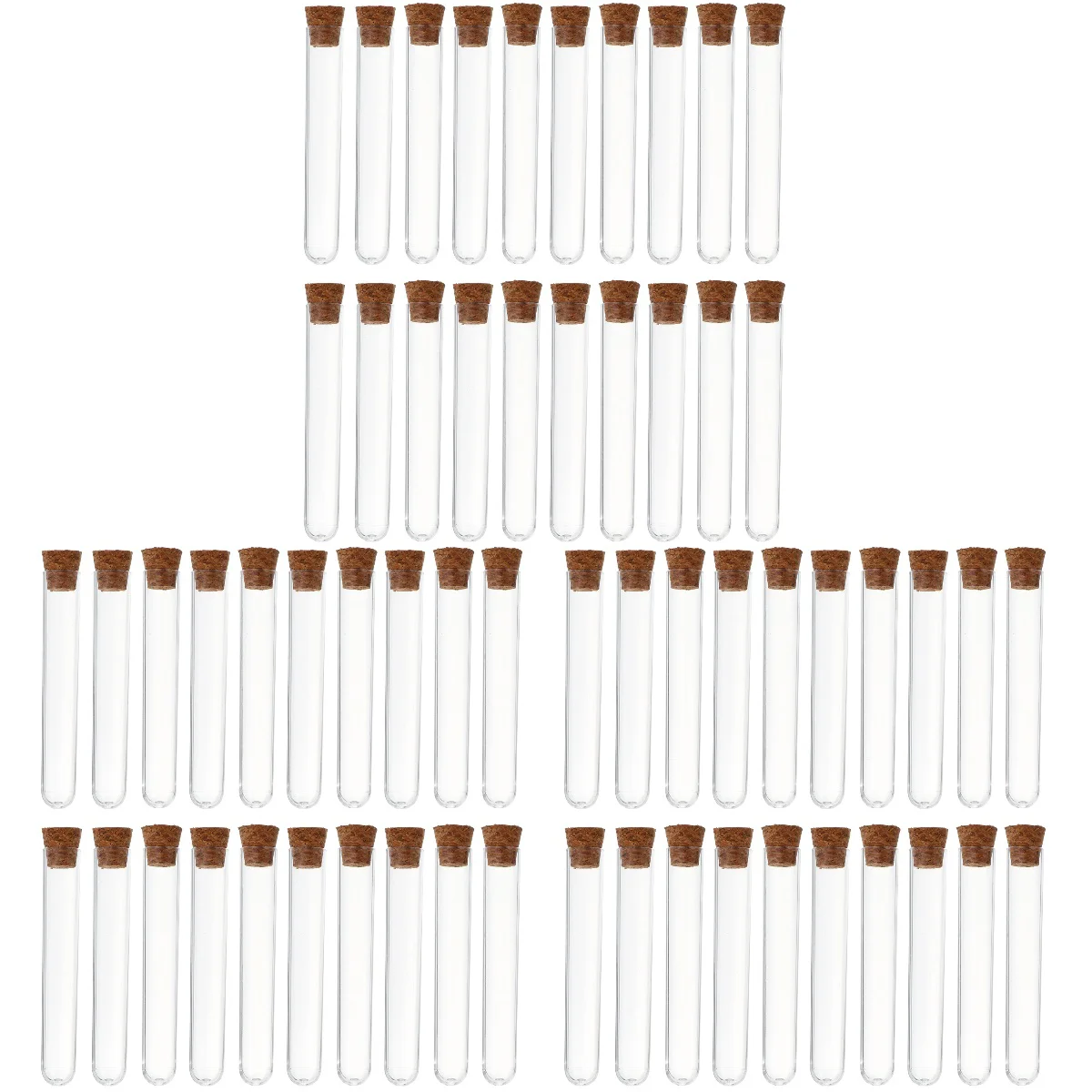 

105 Pcs Wooden Plug Test Tube Scientific Prop Liquid Storage Containers Glass for Liquids Science Tubes with Cover