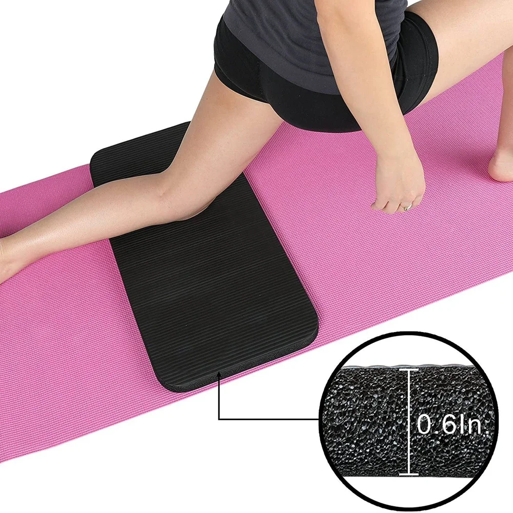 Dicke Yoga-Kniepolster 15MM Komfortable Rutschfeste Matte Fitness Gym Heim Pilates Workout Unterstützung für Knie Ellbogen Bodenschutz – Detail 7