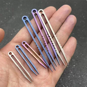 4.2 MM Titanium TC4 Clip Tweezers Pick Up Clamping EDC Multipurpose Gadget Professional Outdoor Tool Camping Supplies
