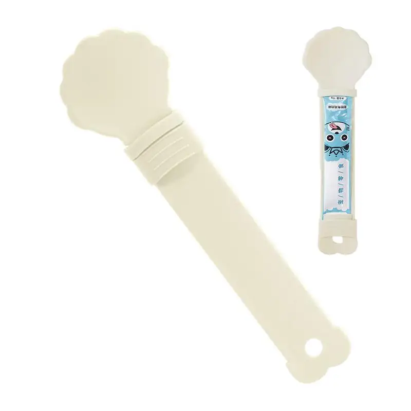 

Cat Food Strip Squeezer Spoon Long Handle Cat Strip Feeder Meat Mud Cat Stripe Squeezer For Pet Cat's Food Supplies pet supplies