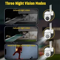 8MP Surveillance de sécurité sans fil Wifi caméra IP AI suivi humain Audio bidirectionnel caméra de vidéosurveillance 4X Zoom caméra couleur Vision nocturne 3