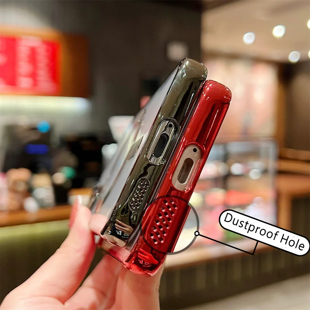 Enhanced Silicone Magnetic Plating Case - Clear Edition
