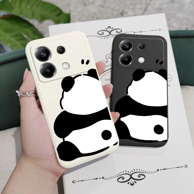 Panda Design Silicone Phone Case - Ultra-Soft Protective Cover