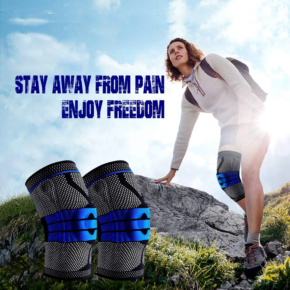 Generic (Black(2Pcs))Knee Compression Sleeve Support Pads With Patella