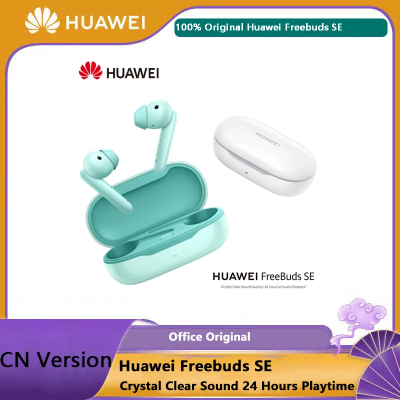100% Originale Huawei Freebud Se (T0010) Cuffie Bluetooth Wireless Noice Cancel Auricolare Ipx4-Auricolari Suono Cristallino