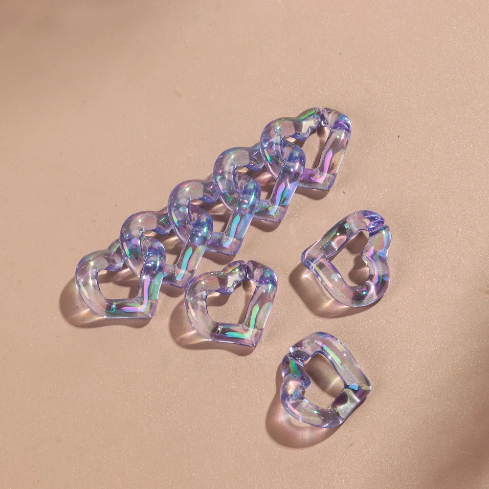 NANZU 100 PZ 23X17mm Anelli di Collegamento Acrilico Connettore Grande Acrilico Twist Link Anello di Salto Catena per Gioielli Fai da Te Bracciali Fibbia Che Fanno Catena del Telefono/Borsa