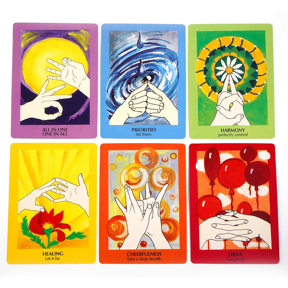 2023 Newest Mudras For Body Mind And Spirit The Handy Course In Yoga With 68pcs Cards For Practice Cards Tarot Oracle Card Deck
