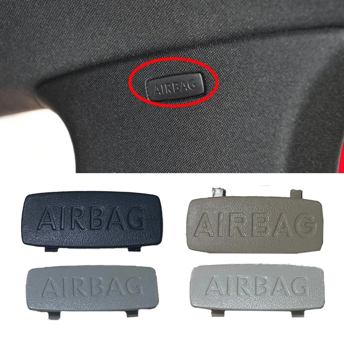 Car Interior Trim New Interior A B Pillar Emblem Cover Cap Clip Trim For VW Jetta A5 A6 MK5 GLI Golf 5 6 7 GTI Rline Passat B6 B7 CC Scirocco