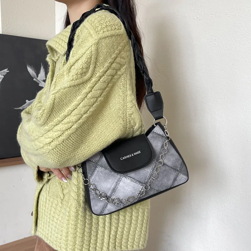 Leather Commuter Versatile One Shoulder Handheld Underarm Bag main image 1