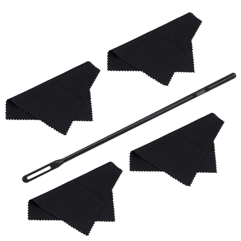 Flute Maintenance Tools Cleaning Kits Cloth Rod Rag Swab