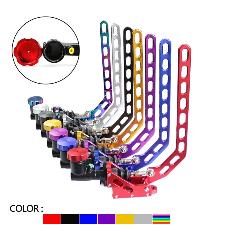 

Car Modification New Universal Long-handle Drift Brake Curved Handbrake Symphony Racing Drift Hydraulic Handbrake Colorful