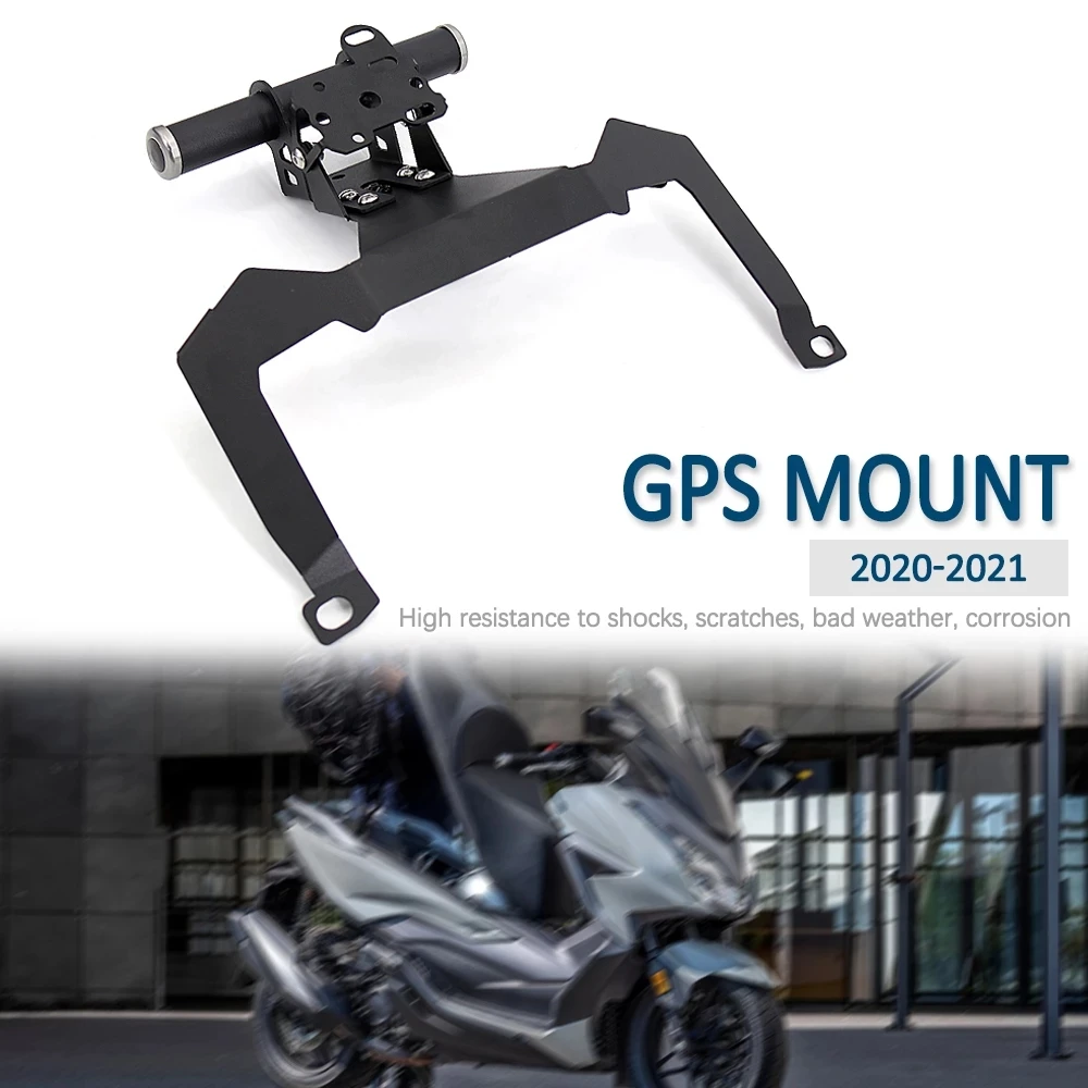 Barra Di Supporto In Alluminio Per Smartphone/GPS Per Honda Forza 125/350 (2021-2025) - Diametro 22mm, Colore Nero, Montaggio Facile - 3