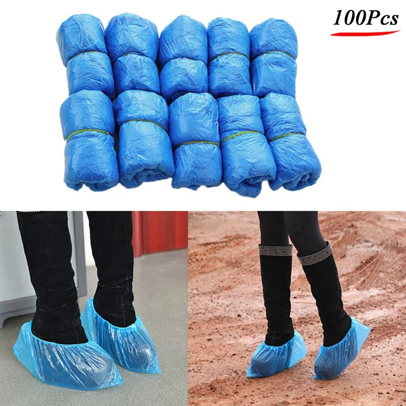 100Pcs Shoe Covers Disposable Hygienic Boot Cover for Household