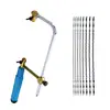 Adjustable Frame Sawbow U-shape Coping Jig Saw for Woodworking Craft Jewelry DIY Hand Tools with Spiral Blades tool 3
