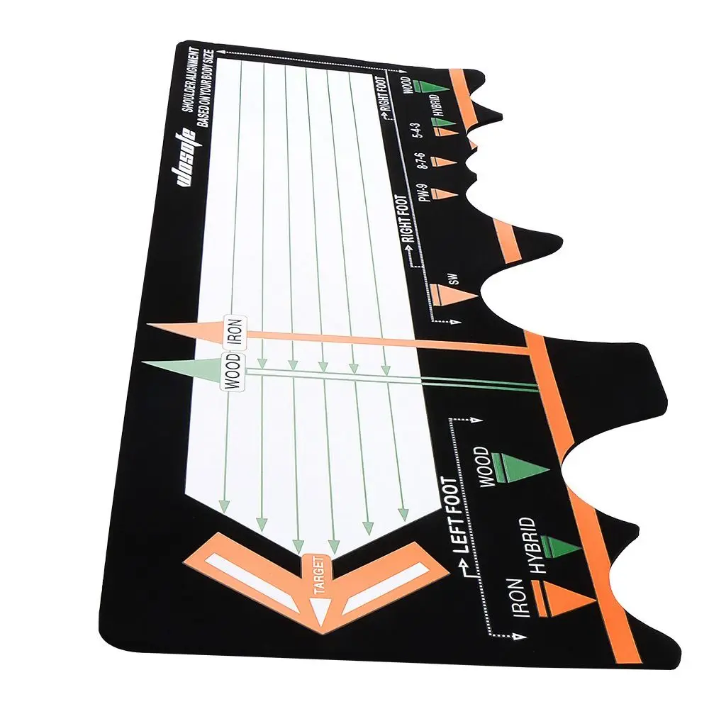 Description Picture 5 of itemPosture Auxiliary Putter Practice Device Hitting Station Mat Swing Training Golf Training Mat Neoprene Stance Corrector
