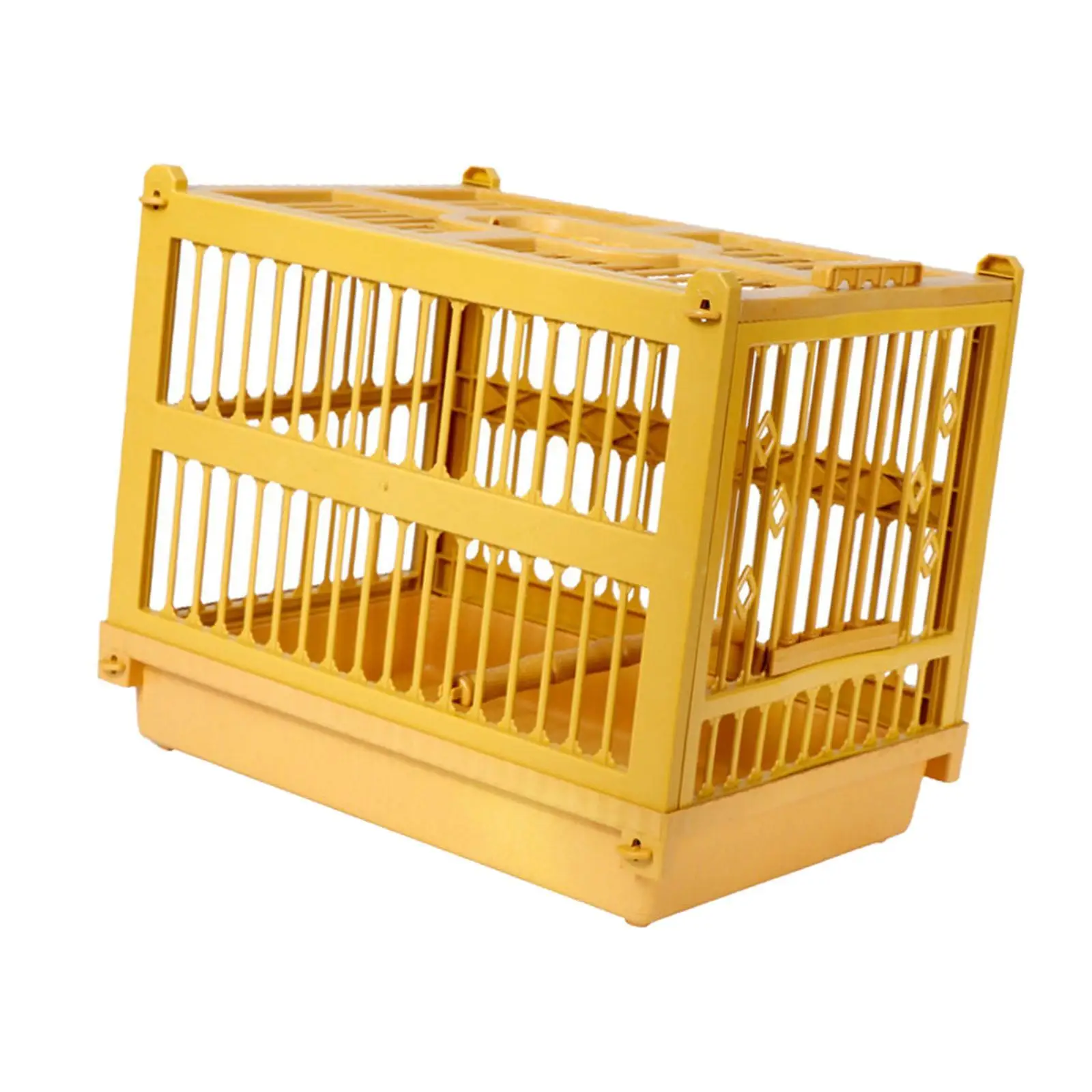 Bird Bathing Cage Easy to Use Bird Carrier Foldable Pet House Parrot Stand Cage for Macaw Lovebirds Small Birds Finches Budgies