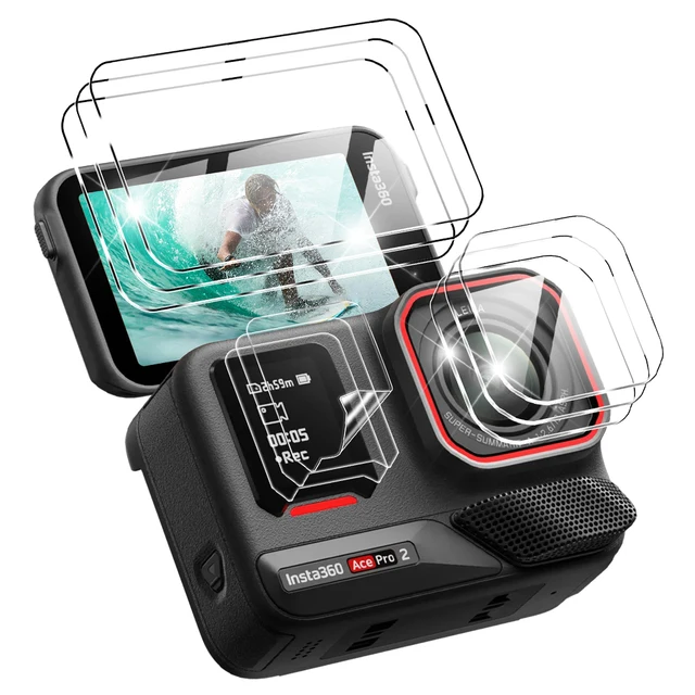Film de protection d'objectif de caméra d'écran en verre, ensemble d'accessoires de protection, Guatemala, Insta 360, ZanPro 2 1