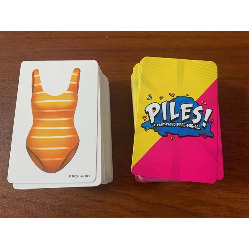 New Piles Card Game English Version Of Board Game Deck A Fast-paced Free For 2-8 Players All Edition Borad Playing Stacking Game 2