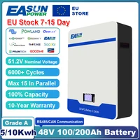 Batterie LiFePO4 EASUN POWER 48V 300AH 100AH 15KWH, batterie au lithium, 6000+ cycles, prise en charge Bluetooth BMS en série/en parallèle, STOCK UE 2