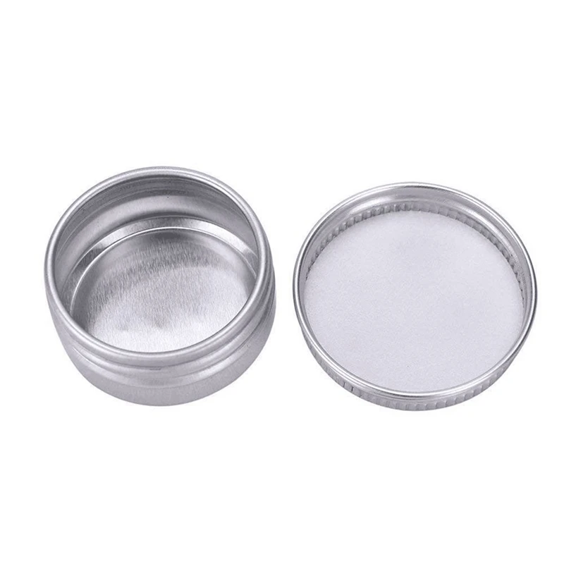 

PACK Of 100 - 15Ml Aluminium Tin Large Make Up Candle Pots Capacity Empty Big Cosmetic/Candle/Spice Pots