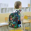 3PCS Backpack for Boys, 16 Inch Dinosaur Water Resistant Preschool Bookbags, Cool Elementary Kindergarten School Backpacks and L 4