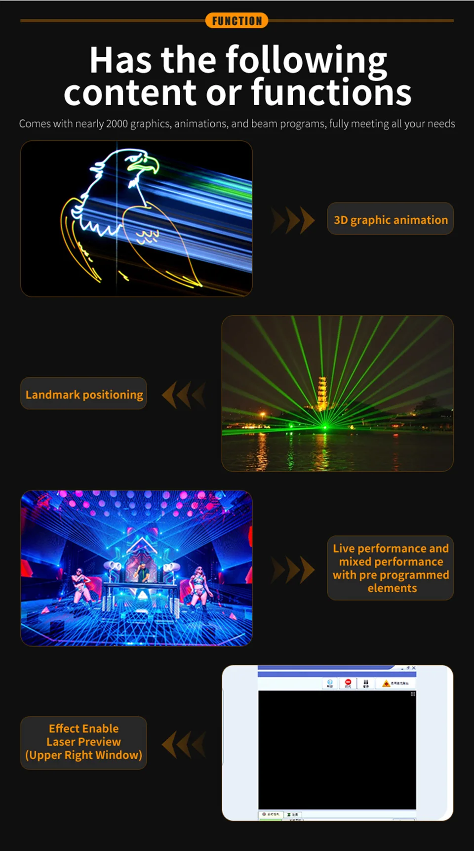 Software Laser Controller DMX Laser Light Show Stage Laser Light Controller Proj